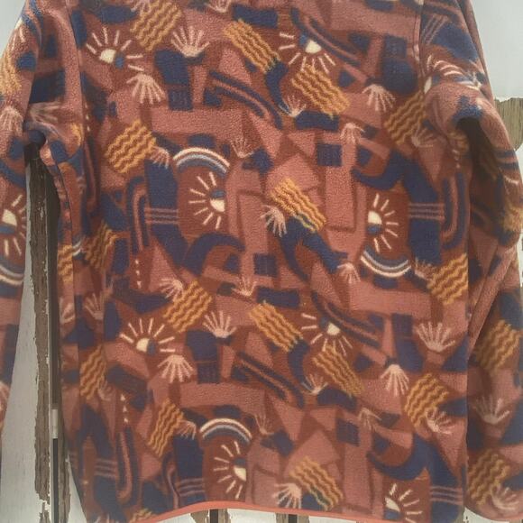 Women’s 2019 Patagonia Synchilla Canyon Block Big Sisu Aztec Snap Fleece Size M - Picture 6 of 7